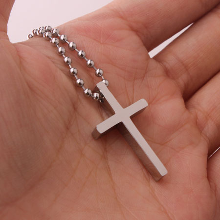 Colliers à pendentifs croix grandes et petites pour femmes et hommes